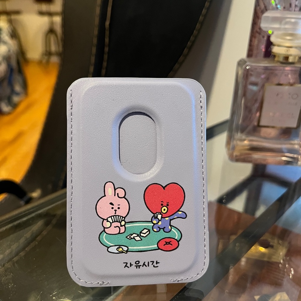 BT21 Cute Phone Card Holder - Lavender